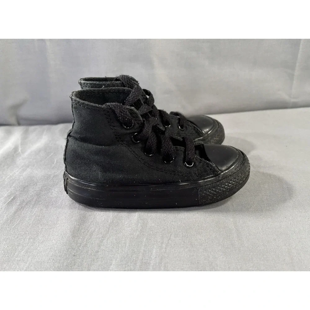 Converse Chuck Taylor All Star Hi Infants Shoes Size 5 Baby Black Monochrome